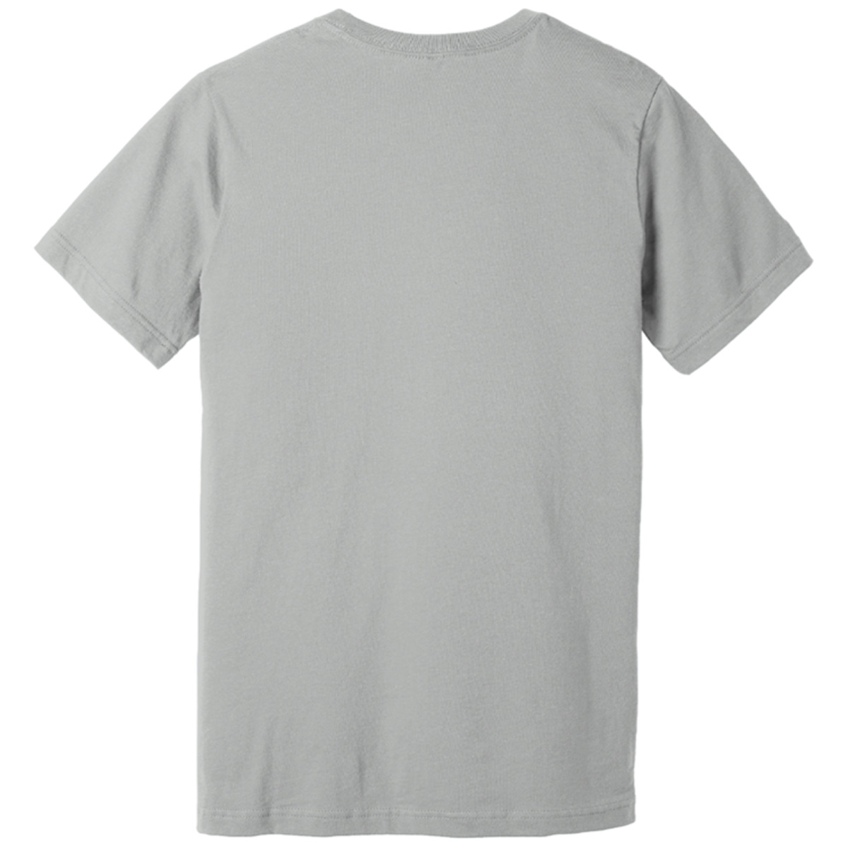 COLOR POLYESTER TEE - SILVER (BACK) - Image 2