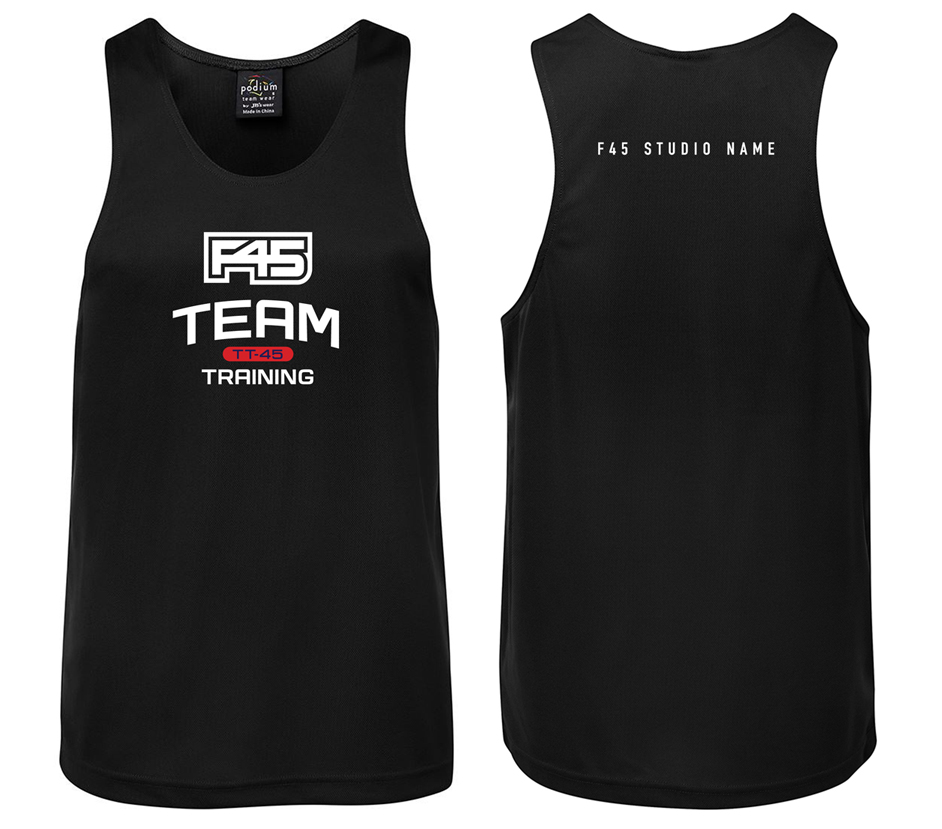 Custom Polyester Tank Design #2 - Black