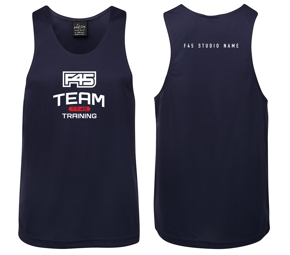 Custom Polyester Tank Design #2 - Navy